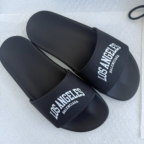 Balenciaga Summer bundle Fuchsia swimsuit Medium and Black Slides 38EU - 8 US - Picture 3 of 8